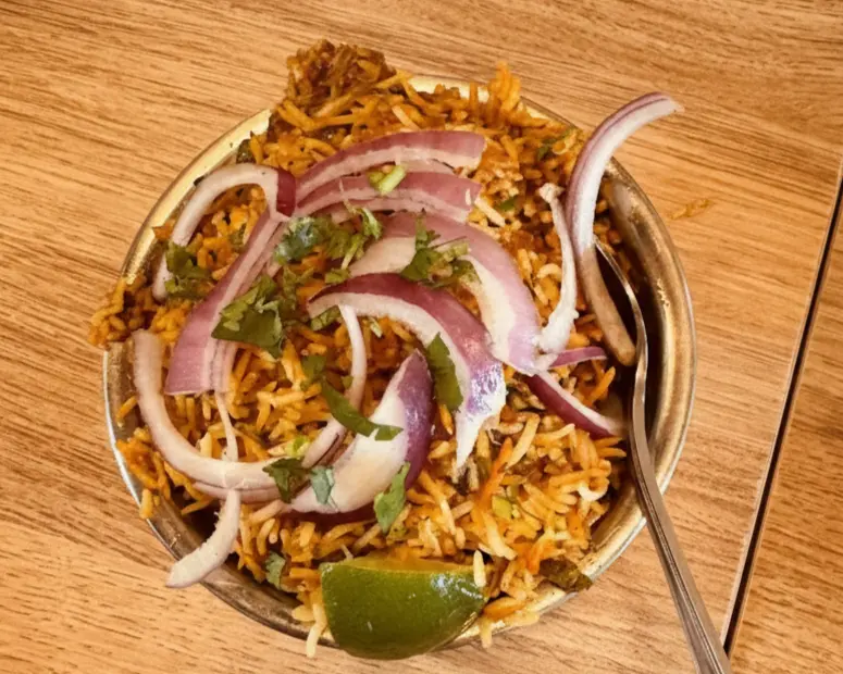 Delicious Chicken Biryani at Angeethi Flame in Cedar Park, TX